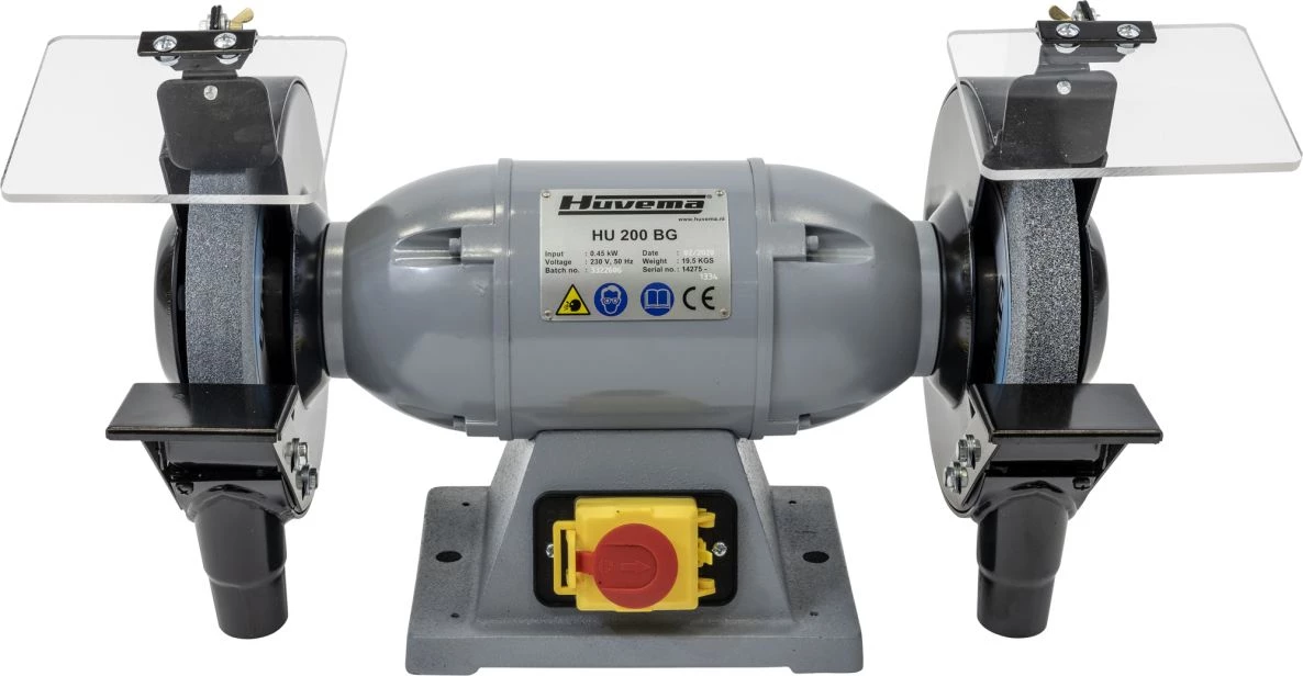 Huvema Touret à Meuler 14280 Meuleuse D'établi Double 200 Mm Ø HU 200 BG-4 Topline 2 Huvema Touret à Meuler 14280 Meuleuse D'établi Double 200 Mm Ø HU 200 BG-4 Topline – Image 2