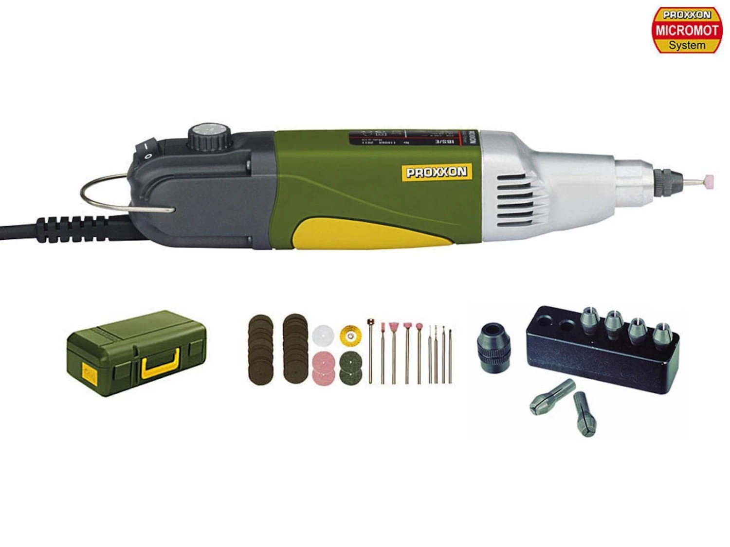 Proxxon Meuleuse Spéciale 28481 Rectifieuse De Forets Industriels IBS/E En Mallette Et 34 Accessoires 2 Proxxon Meuleuse Spéciale 28481 Rectifieuse De Forets Industriels IBS/E En Mallette Et 34 Accessoires – Image 2