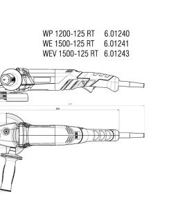 Metabo 601243000 WEV 1500-125 RT Meuleuse D'angle 125 Mm
