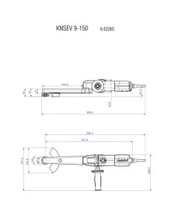 Metabo Meuleuse D'angle 602265500 KNSE 9-150 Set Rectifieuse Cylindrique