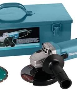 Makita Meuleuse D'angle '9558HNRGK3 230V Meuleuse D''angle 125 Mm En Coffret Acier 2 Disques Diamantés'