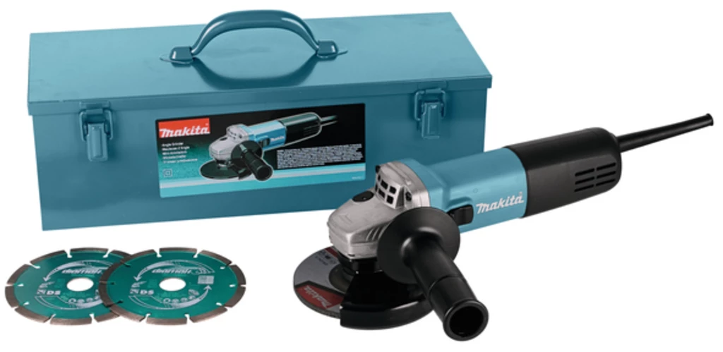 Makita Meuleuse D'angle '9558HNRGK3 230V Meuleuse D''angle 125 Mm En Coffret Acier 2 Disques Diamantés' 1 Makita Meuleuse D'angle '9558HNRGK3 230V Meuleuse D''angle 125 Mm En Coffret Acier 2 Disques Diamantés'