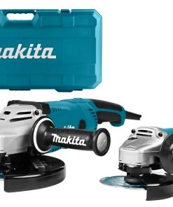 Makita Meuleuse D'angle DK0053GX1 Ensemble De 2 Machines (9558HNRG + GA9020)