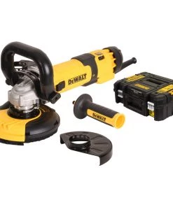 Meuleuse Soldes 6 DeWalt DWE4257KT Meuleuse D'angle 125 Mm 1500 Watts Avec Capot D'aspiration Et Meule Diamantée