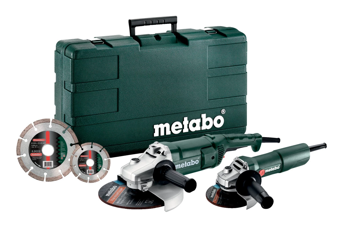 Metabo Meuleuse D'angle Jeu De Meuleuses D'angle Avec Coffret (WE 2200-230 + W 750-125) 685172510 1 Metabo Meuleuse D'angle Jeu De Meuleuses D'angle Avec Coffret (WE 2200-230 + W 750-125) 685172510