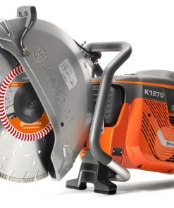 Husqvarna Tronçonneuse Thermique K 1270 Découpeuse Thermique 400 Mm + Disque Diamanté Vari-Cut S50