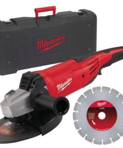 Milwaukee Meuleuse D'angle Meuleuse 2200 W AG 22-230 D-SET DMS