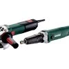Metabo SET - WEV 15-125 Meuleuse D'angle Rapide + Meuleuse Droite G 400 691203000