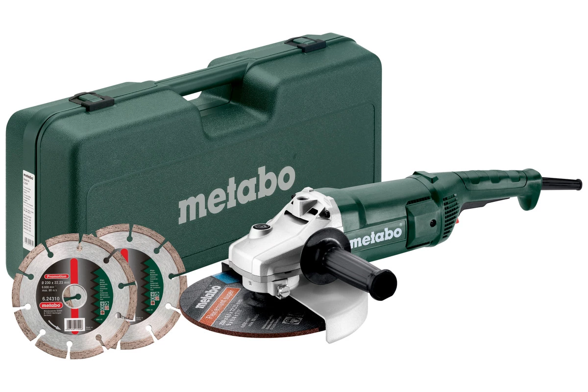 Metabo WE 22-230 SET Meuleuse D'angle 230 Mm 2200W 691081000 + 5 Ans De Garantie Du Revendeur 1 Metabo WE 22-230 SET Meuleuse D'angle 230 Mm 2200W 691081000 + 5 Ans De Garantie Du Revendeur